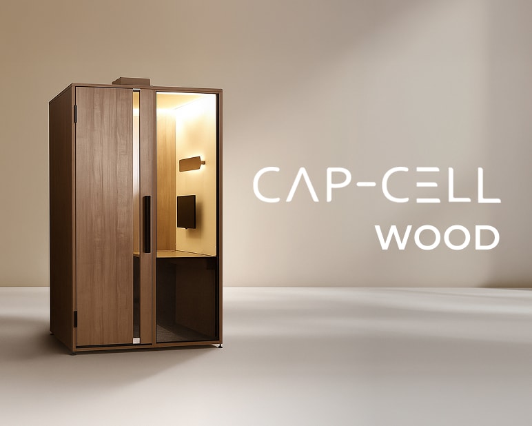 木製ブース CAP-CELL WOODバナー