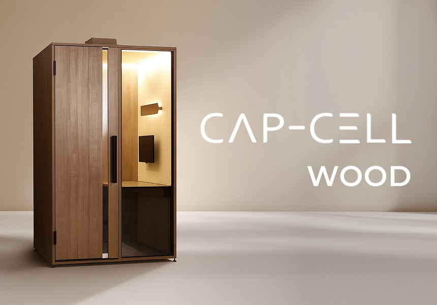 木製ブース CAP-CELL WOODバナー
