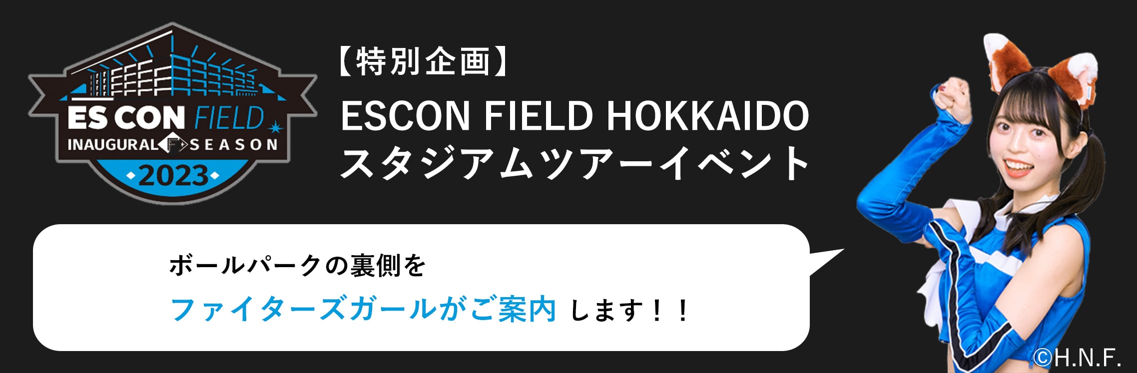 ESCON FIELD HOKKAIDO スタジアムツアーイベント