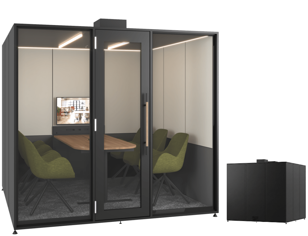 個室ブースバリエーション4 ブラック