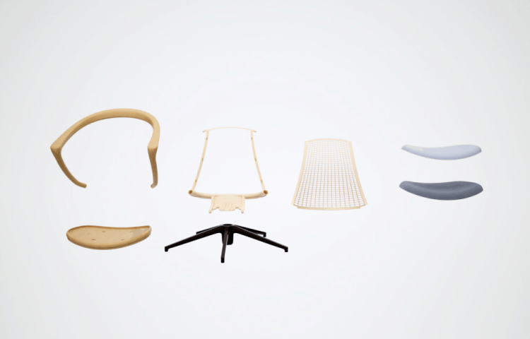 WonW Chair 分解設計のイメージ
