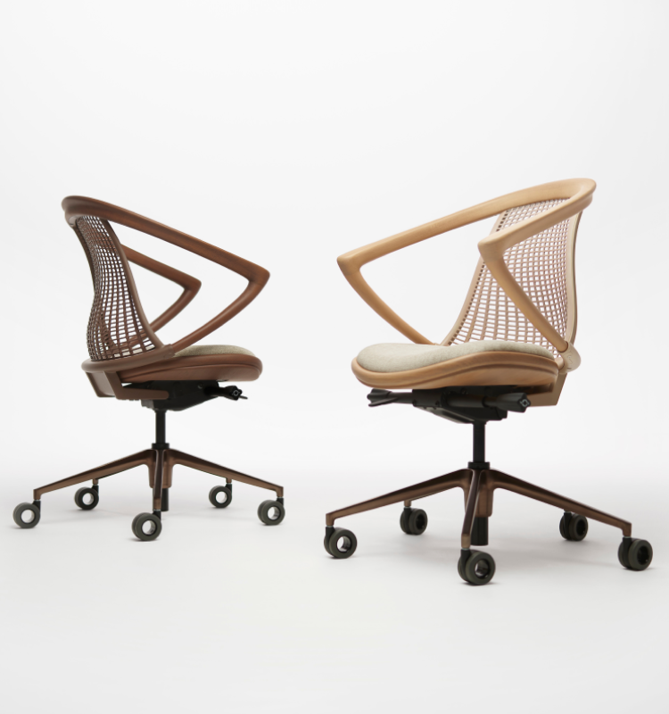 WonW Chair ナチュラルカラーとブラウンカラー画像