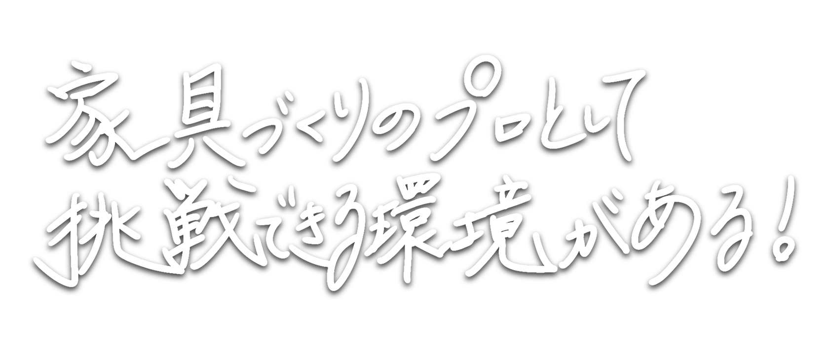家具づくりのプロとして挑戦できる環境がある！